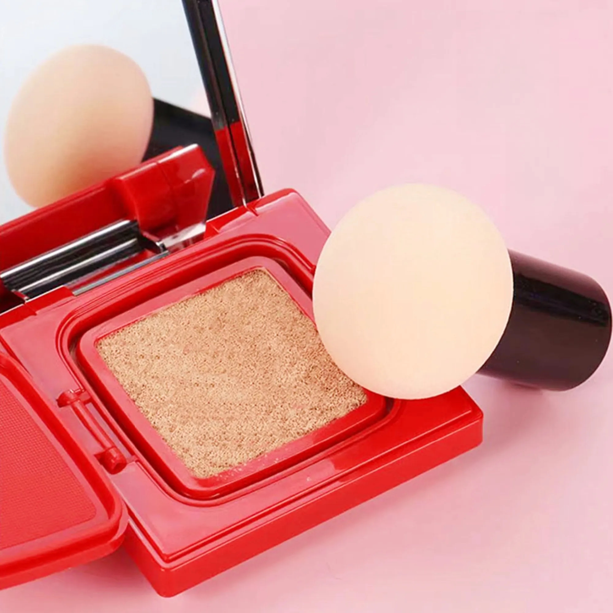 Powder Puff Makeup Sponge With Handle 5