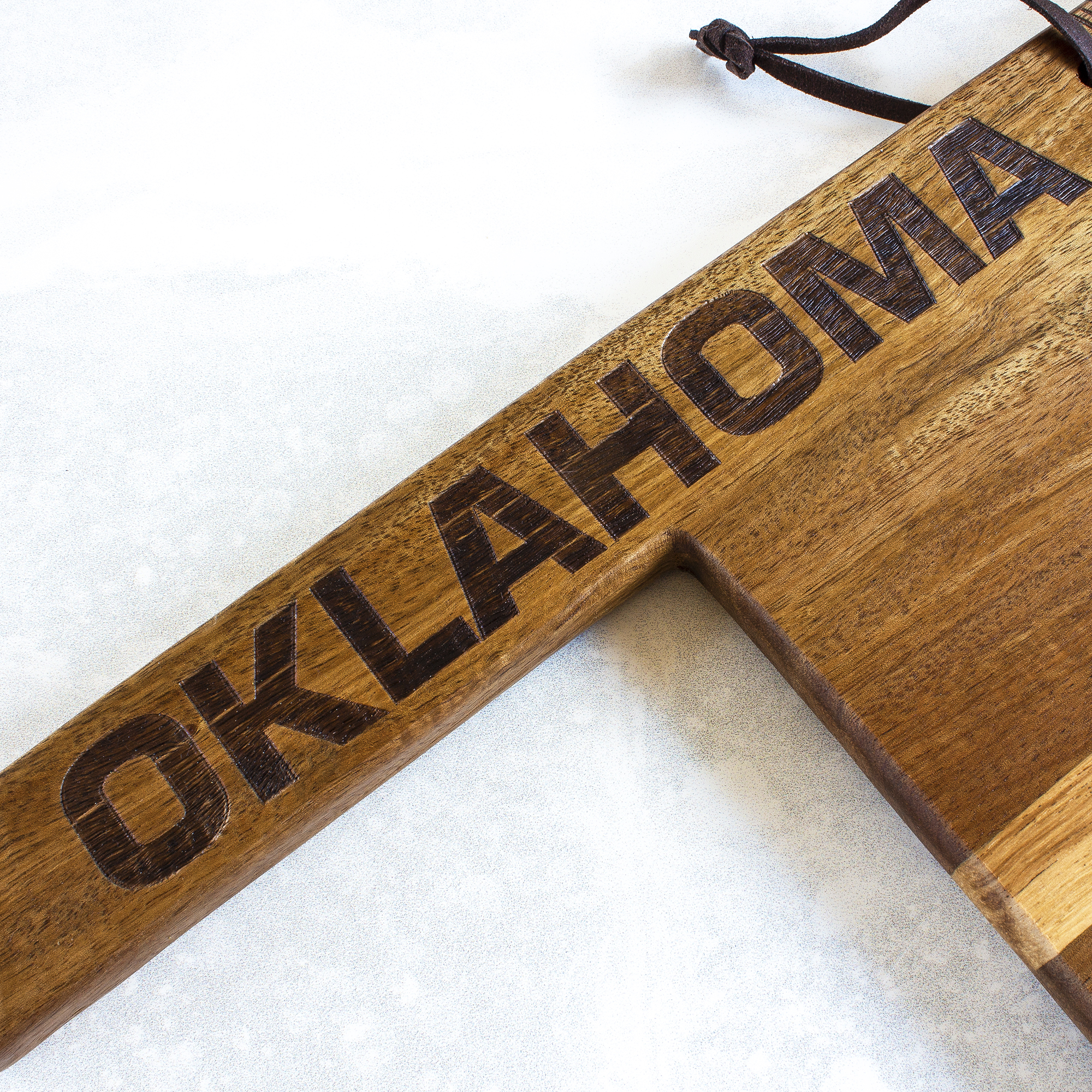 Rock & Branch® Origins Series Oklahoma State Shaped Cutting and Serving Board 9