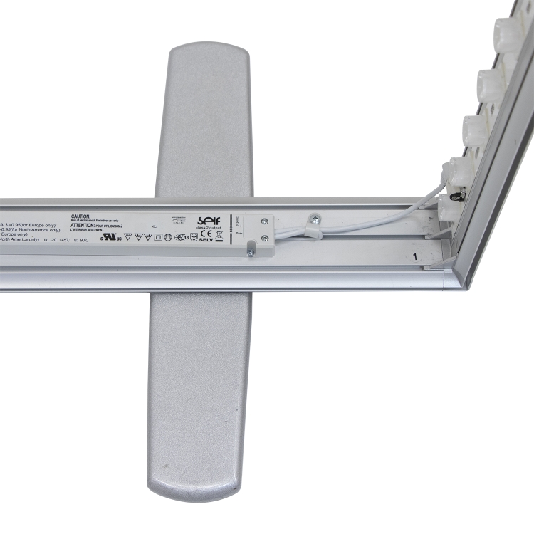 3' x 6.5' Deluxe SEG Glo Floor Display Kit 9
