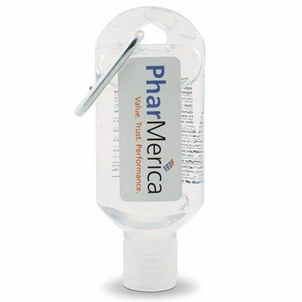 1.8 Oz. Hand Sanitizer Gel with Carabiner 3