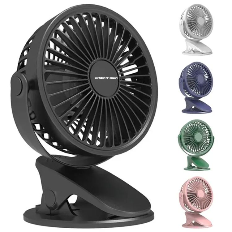 Clip-On Mini Fan with USB Rechargeable Battery 1