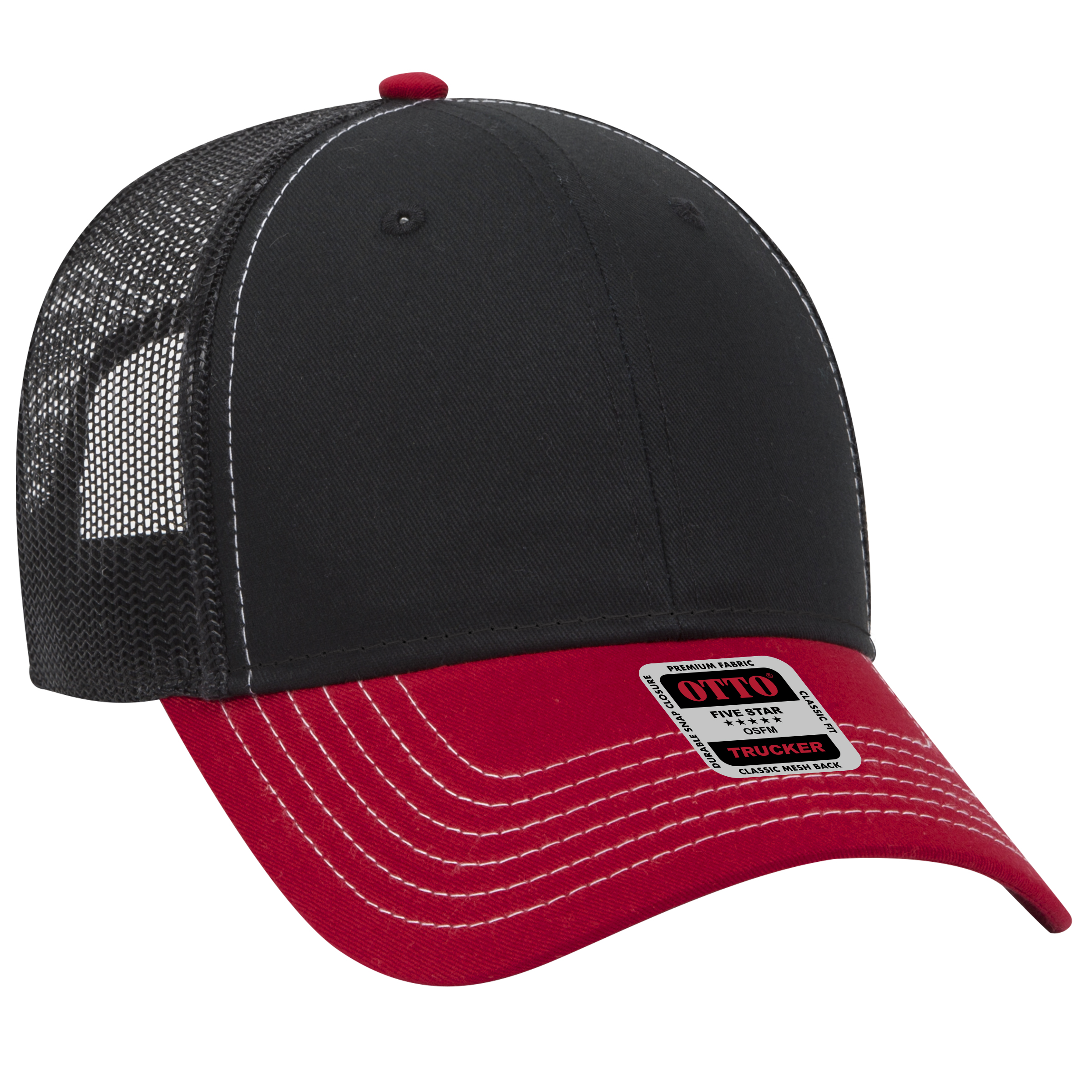 OTTO CAP® 6 Panel Low Profile Mesh Back Trucker Hat 132
