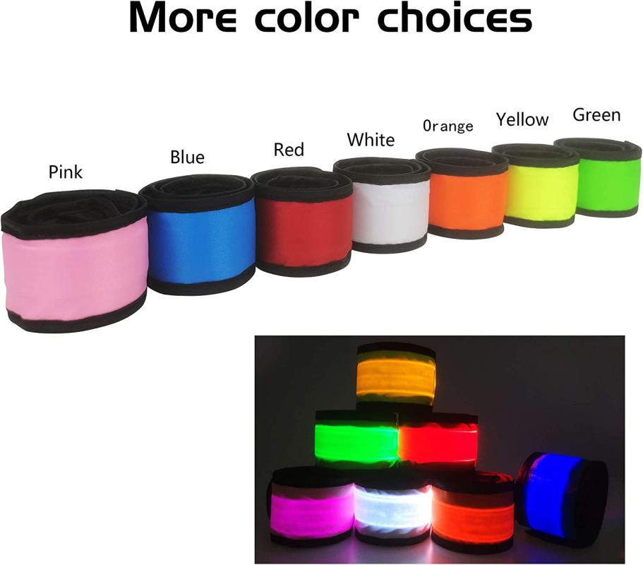 LED Armbands Glow Clapping Circle Light Up Slap Bracelets 5