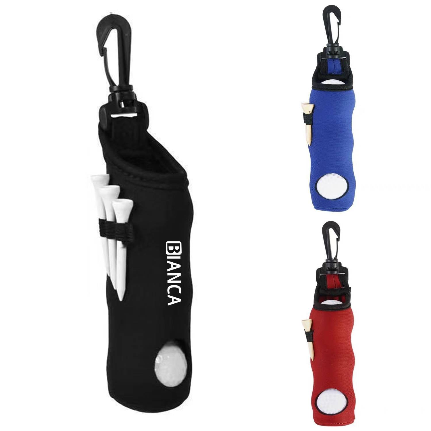Portable Storage Bag With Golf Ball 3 Tees 1