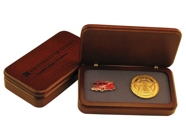 Wood Presentation Box, 5 1/8" x 2 3/4 " x 1 1/8" 16