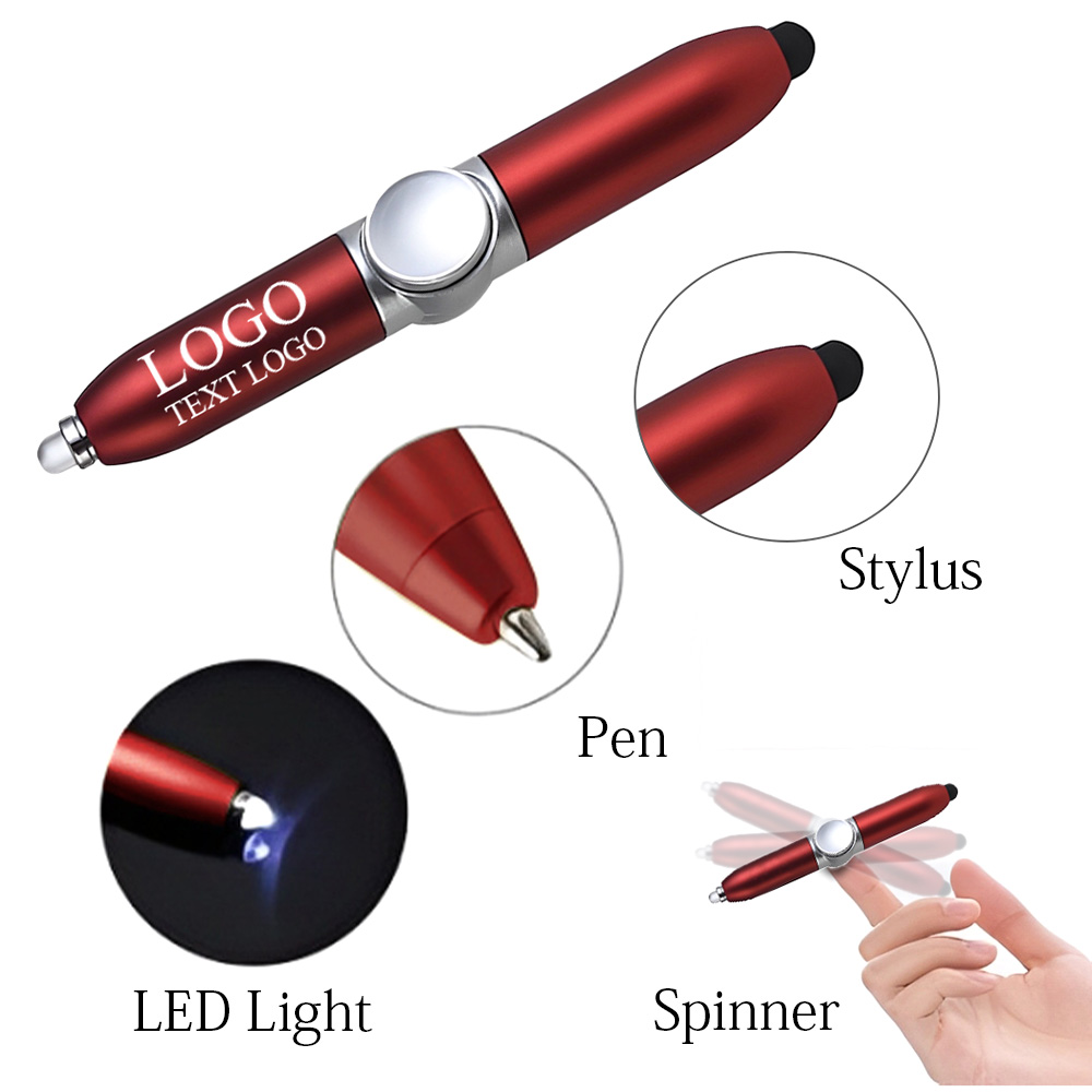 Promo Fidget Spinner Pen With Led Light 7