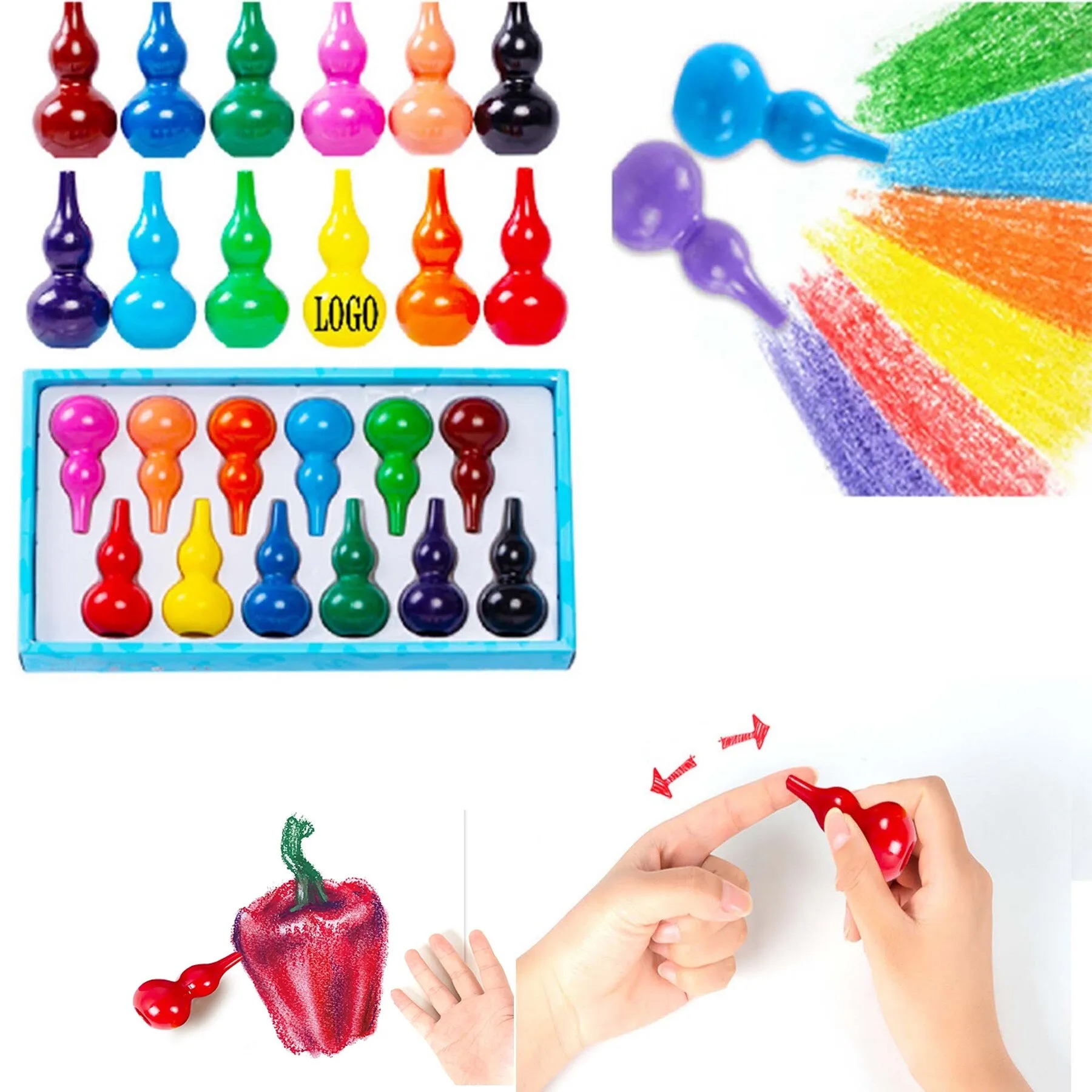 Gourd-shaped Crayon 4