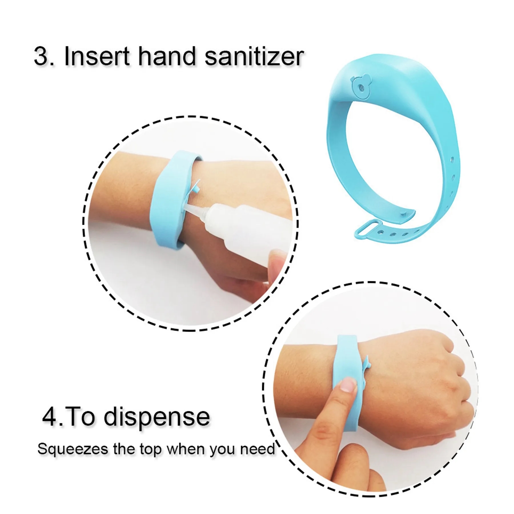 Empty Hand Sanitizer Bracelet Set 2