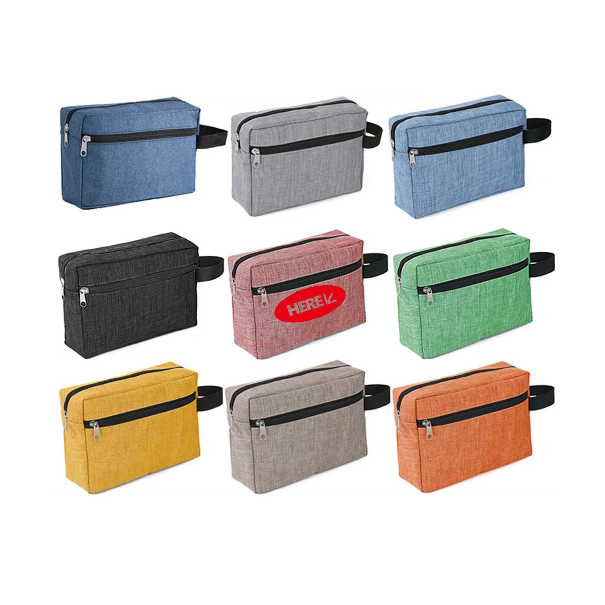 Double Layer Makeup Waterproof Cosmetic Bags 6