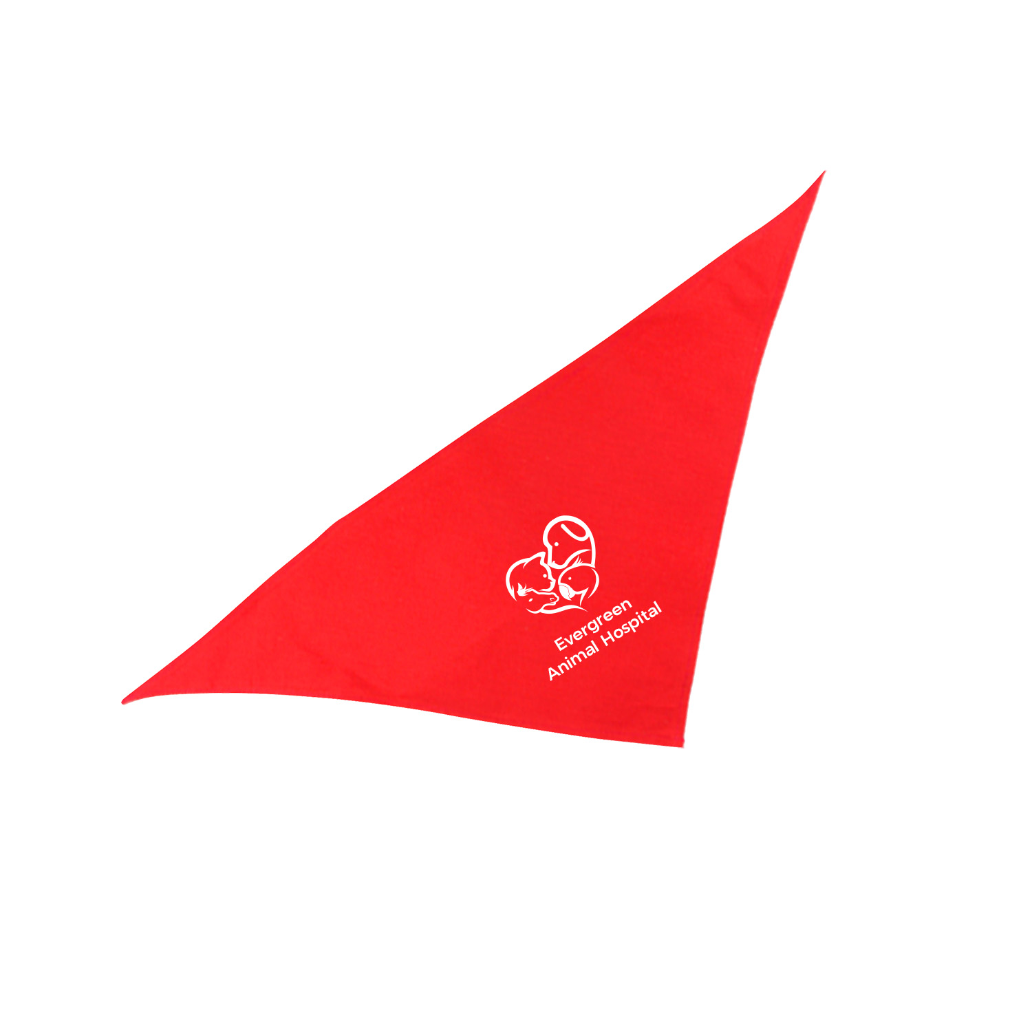 Tripaw Triangle Bandana - Small (1 Color Imprint) 8