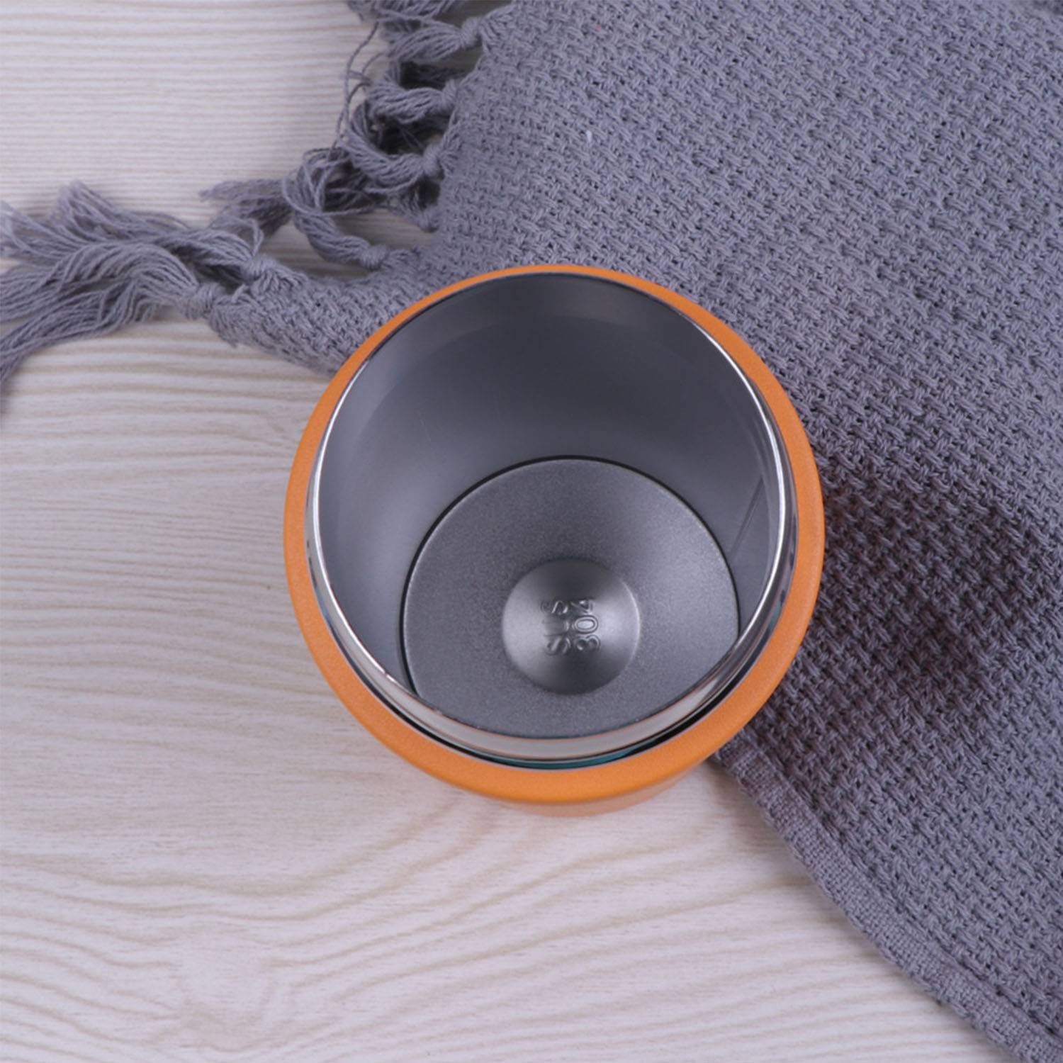 16.9 oz Silicone rope stainless steel insulated cup 4