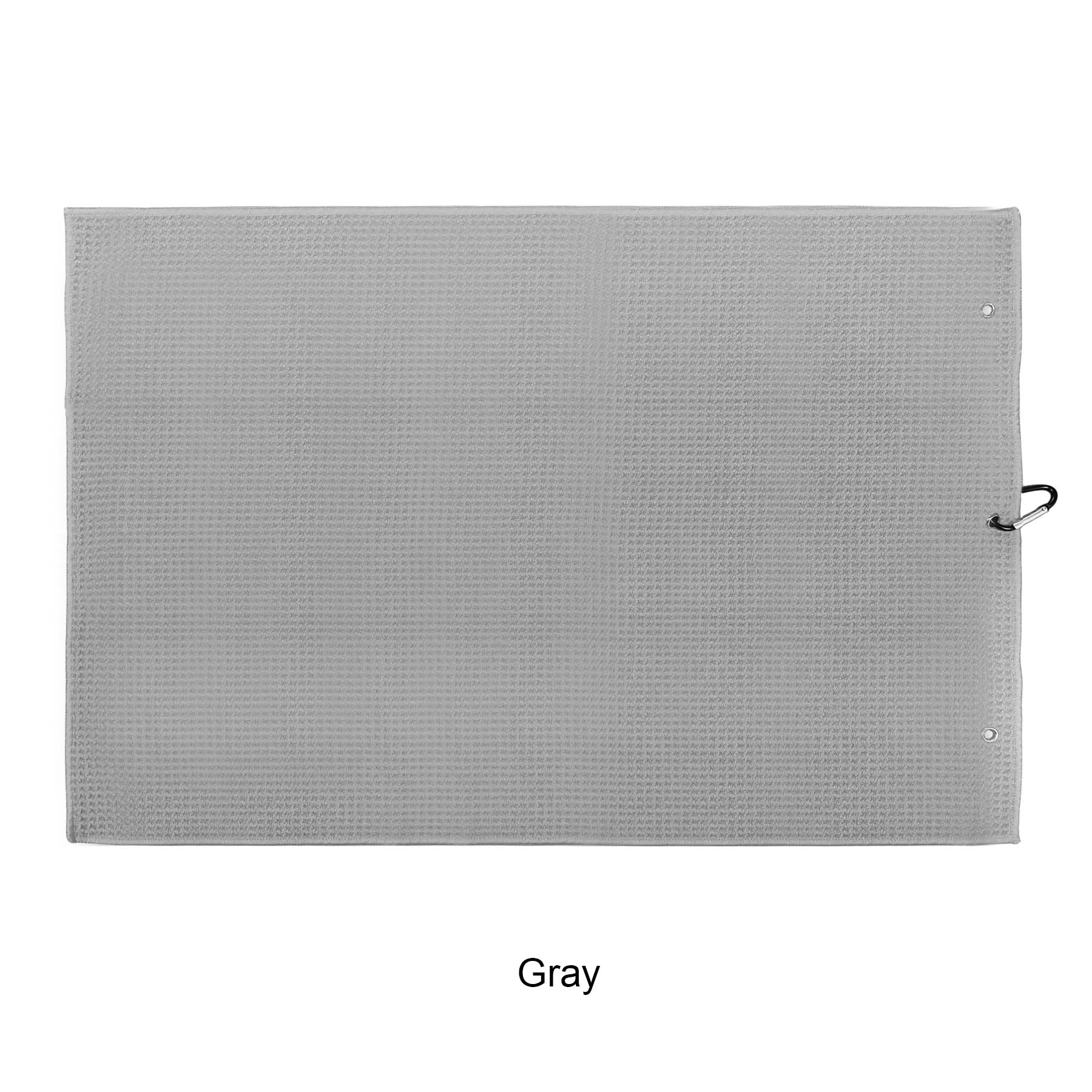 Microfiber Waffle Two-fold Golf Towel w/ Carabiners Clip 16" x 24" 12