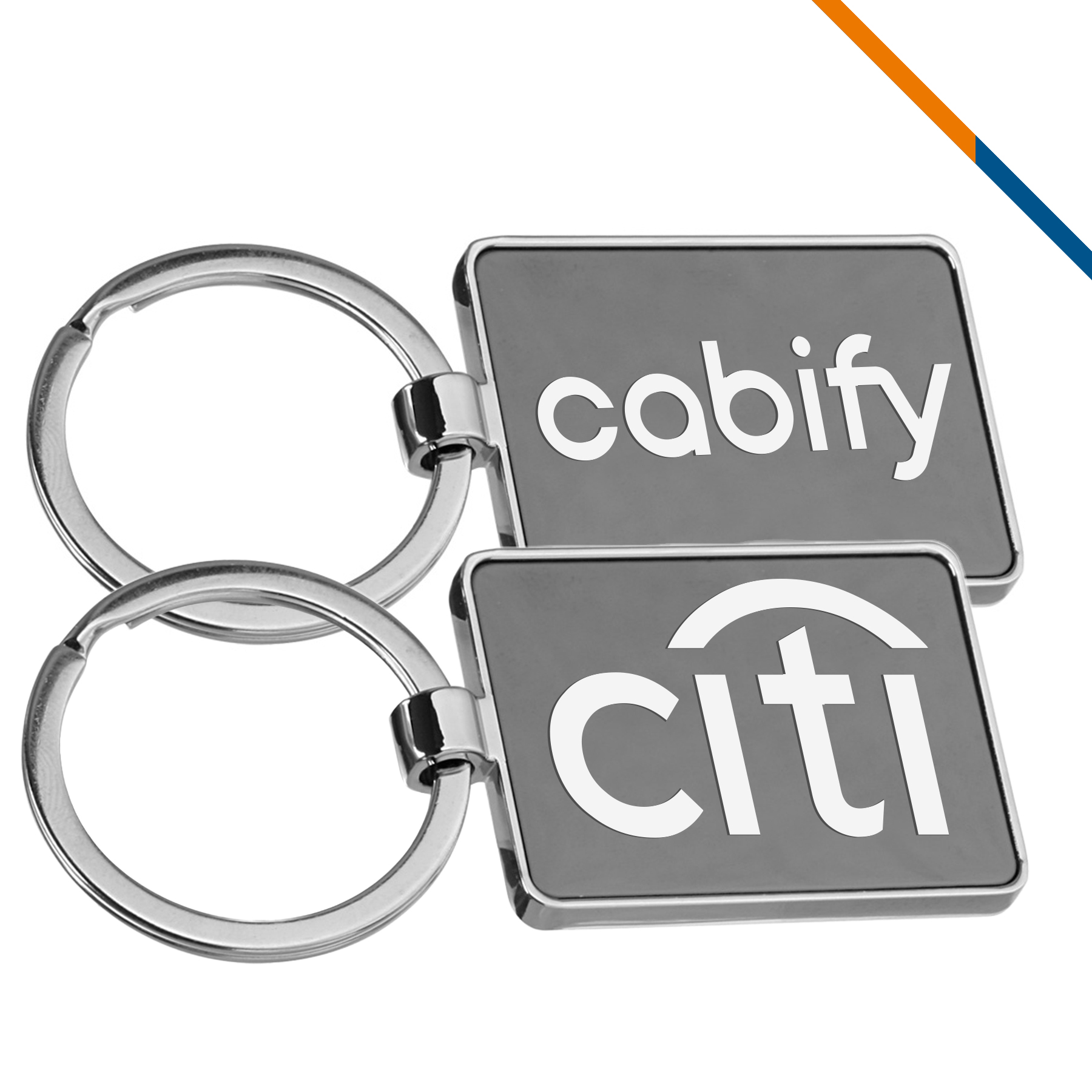 Swift Rectangular Metal Keychain 2
