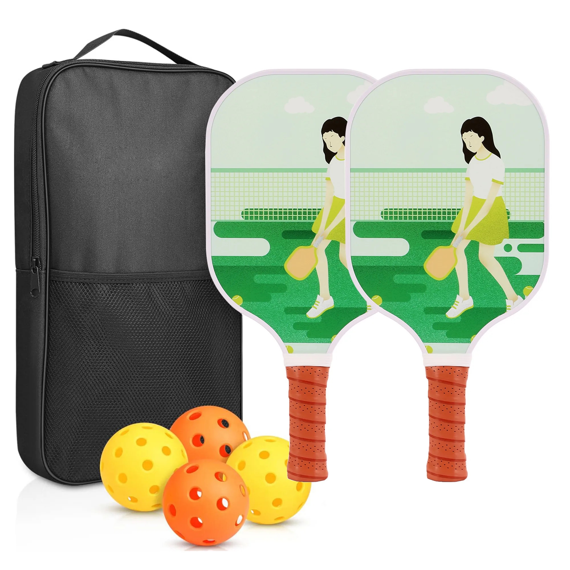 Portable Carry Bag Pickleball Paddles Set 3