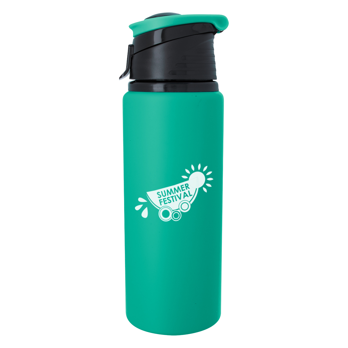 24 Oz. Velvet Touch Aluminum Bottle, custom water bottle with logo imprint 25