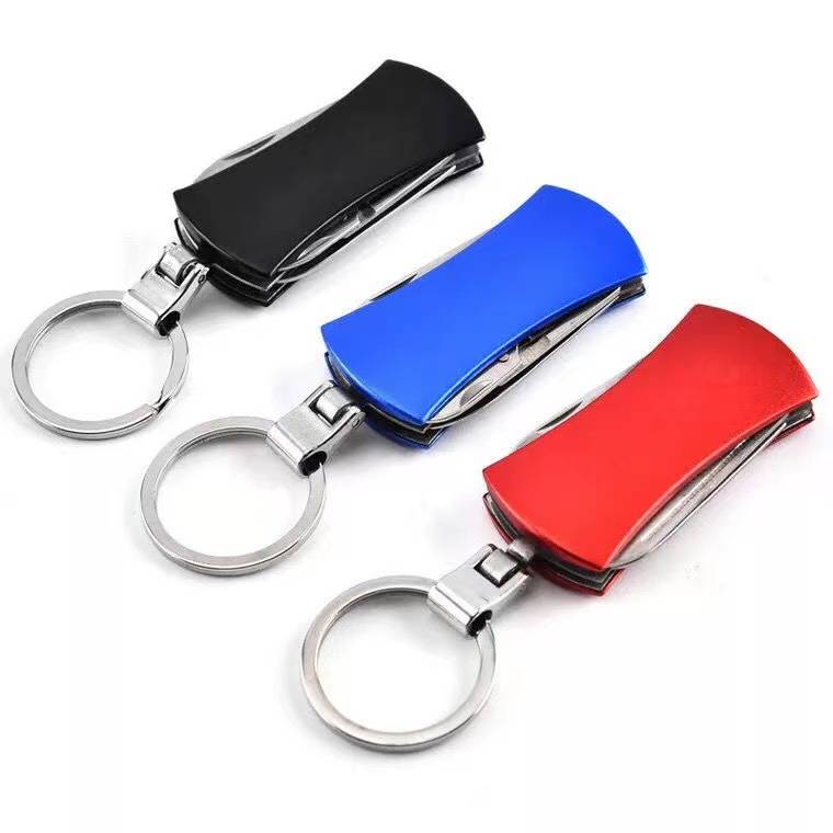 Aluminum Handle Folding Knife With Keychain 3