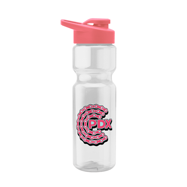 Blazer 28oz Transparent Bike Bottle w/Drink-thru Lid 164