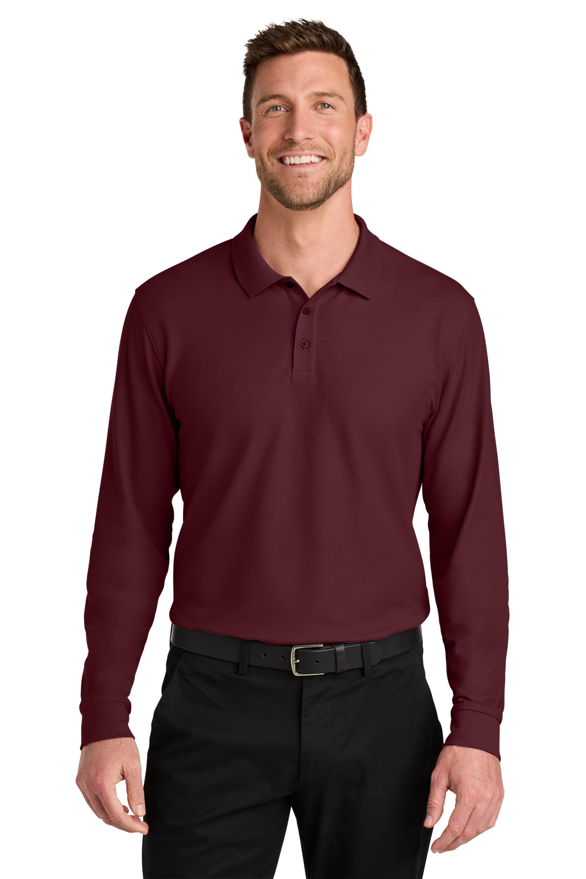 Port Authority Wearever Signature Pique Long Sleeve Polo K200LS 12
