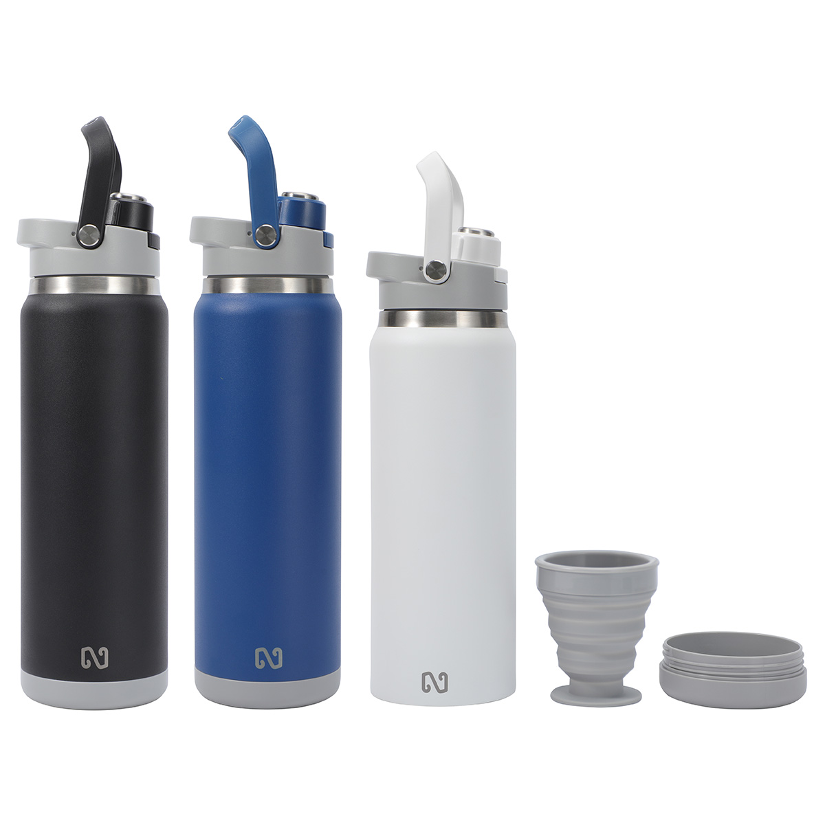 NAYAD® Crusade 28 oz Stainless Steel Double-Wall Vacuum Insulated Bottle with Hidden Cup 33