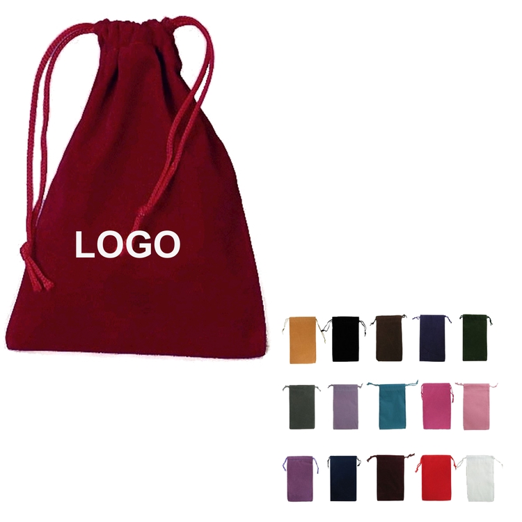PJK12014 - Big Drawstring velvet pouch