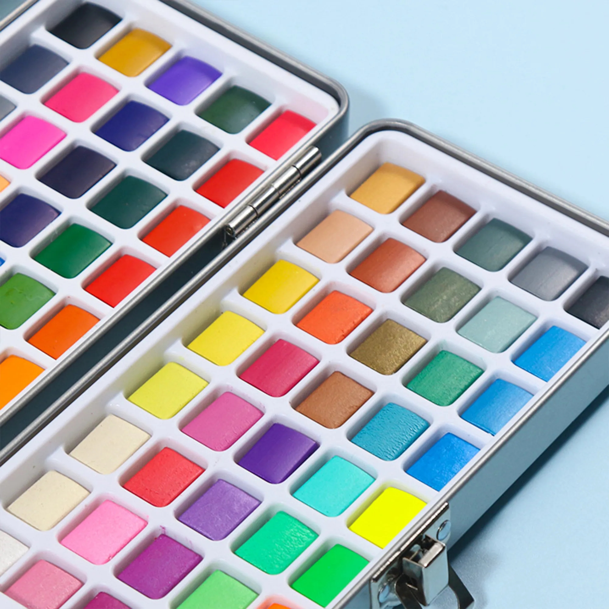 100-Color Solid Watercolor Paint Set 5