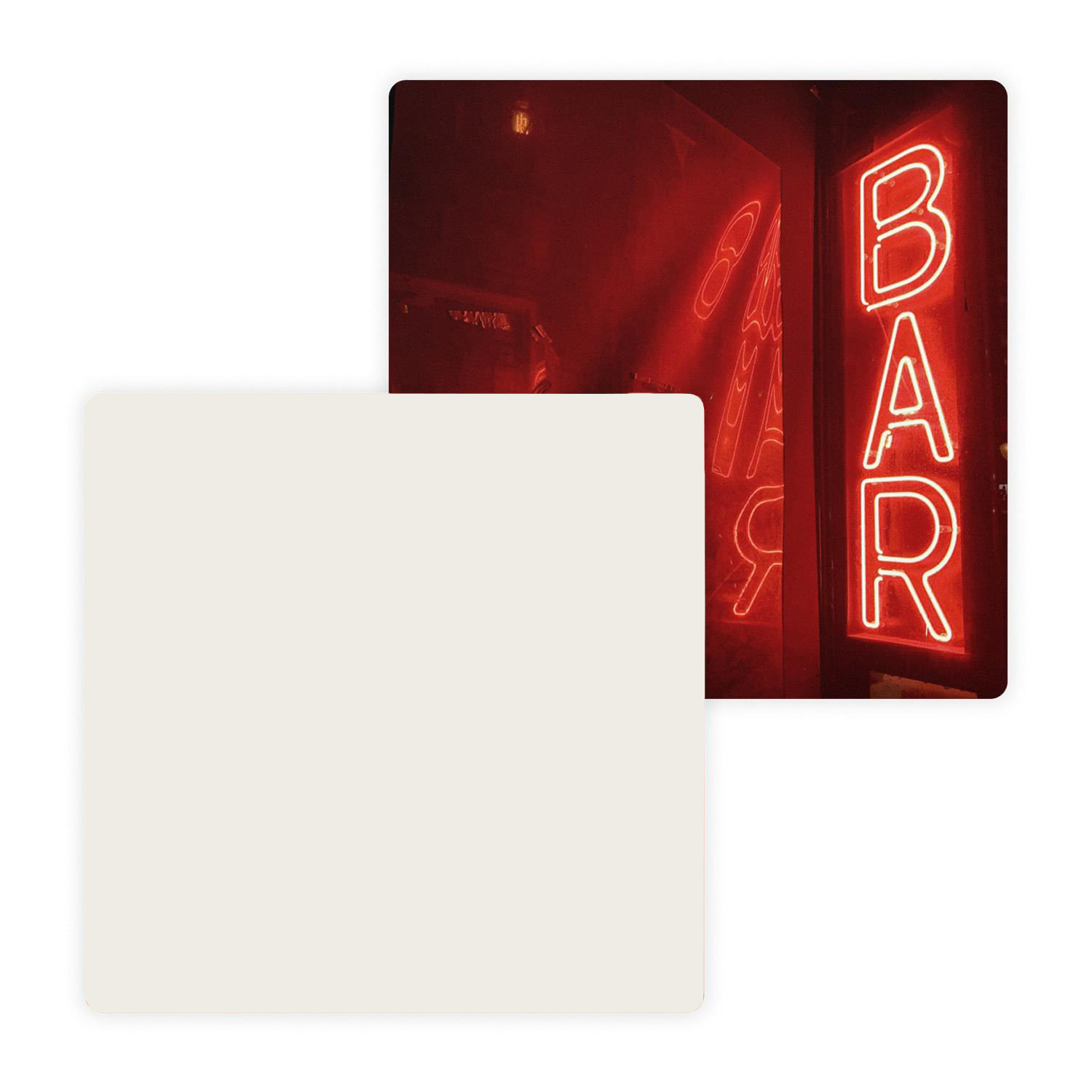 4.5" Pulpboard Square Coaster (Full Color on 1 Side) 2