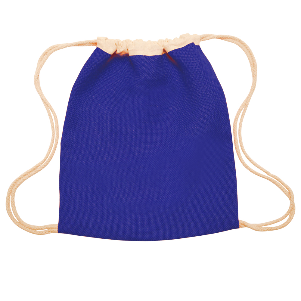 Jute Drawstring Backpack Bag - 14" W x 16" H 6