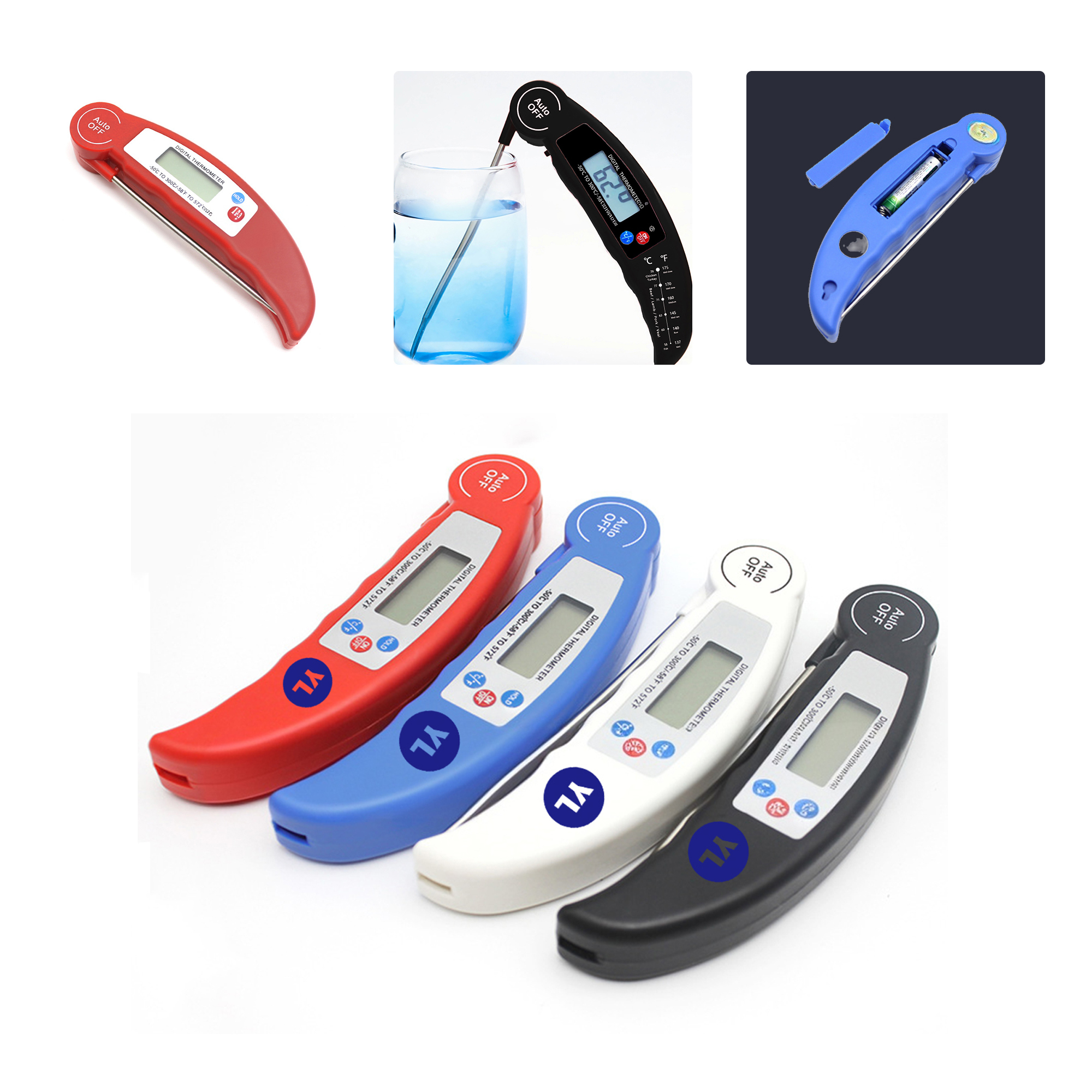 MOQ50 Custom Digital Food Thermometer Probe For BBQ 2