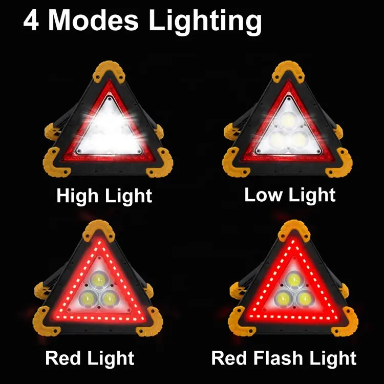 Multifunctional Triangle Warning Sign / Rechargeable Work Light 2