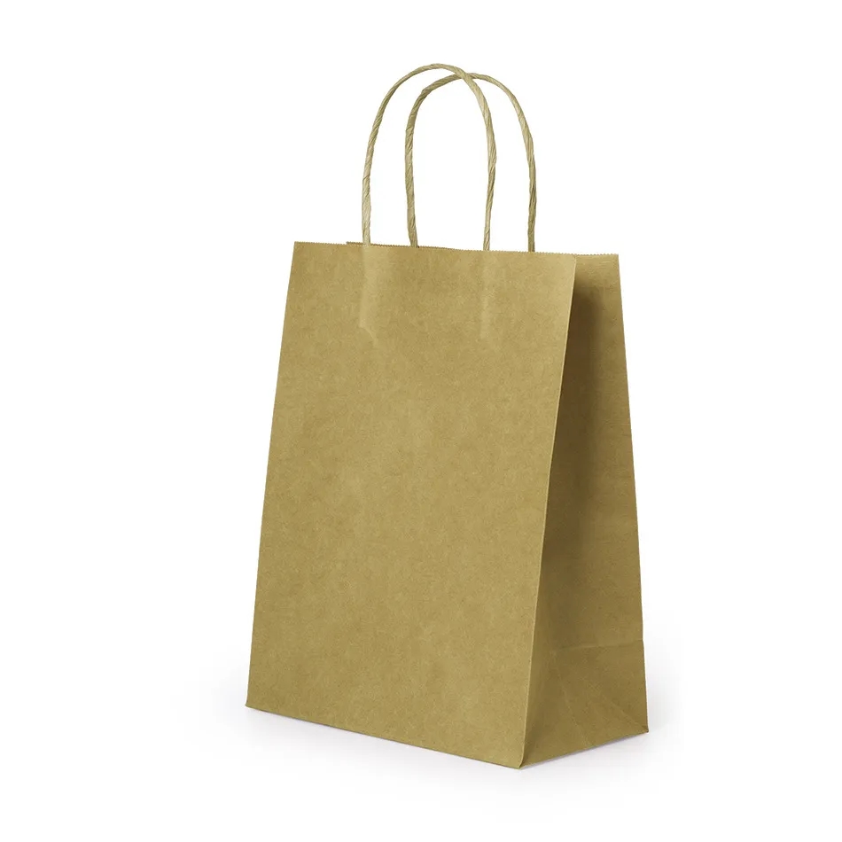 8.3 Inch Kraft Paper Tote Bag Lightweight Compact for Daily Use 3
