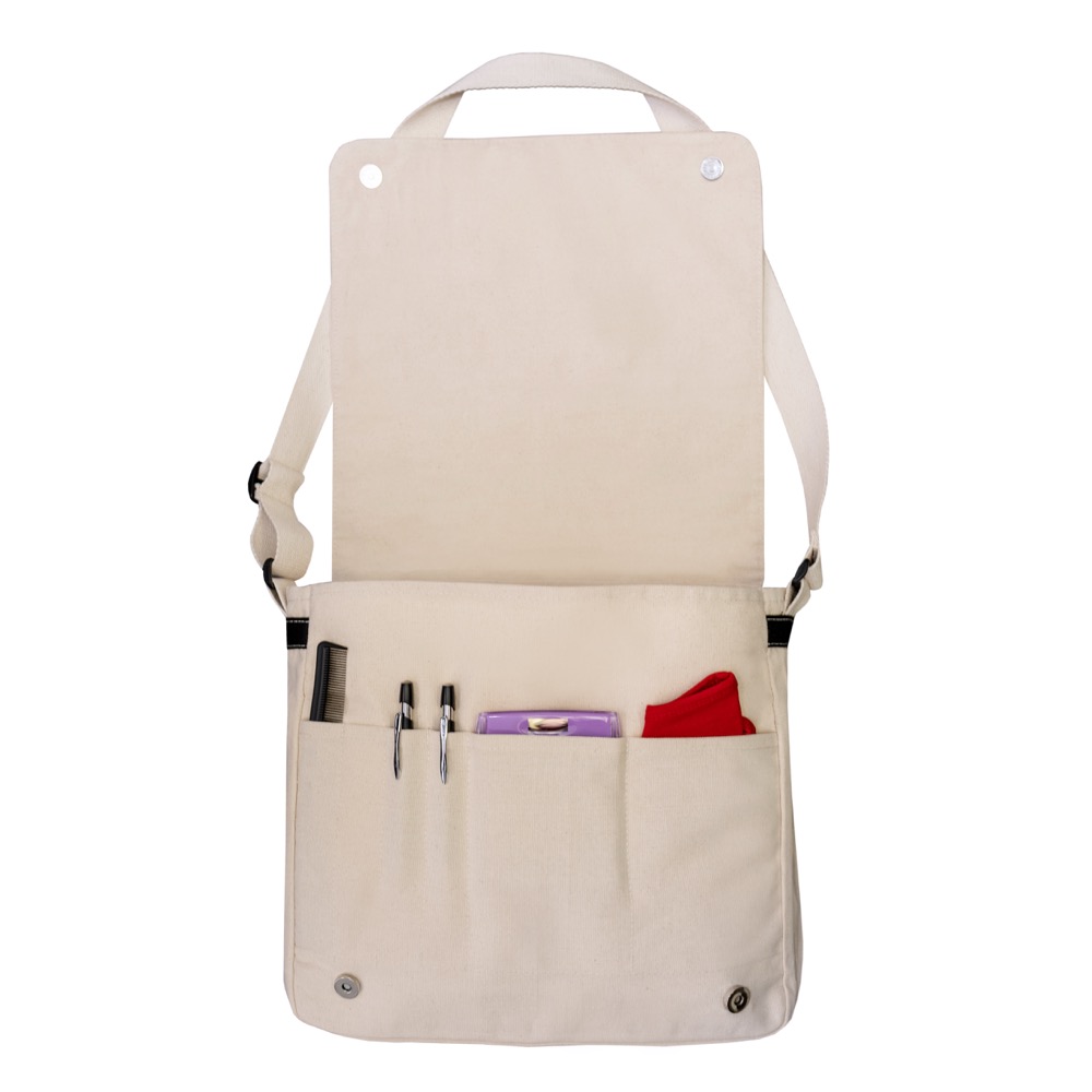 10 Oz. Lightweight Canvas Urban Messenger Bag 8