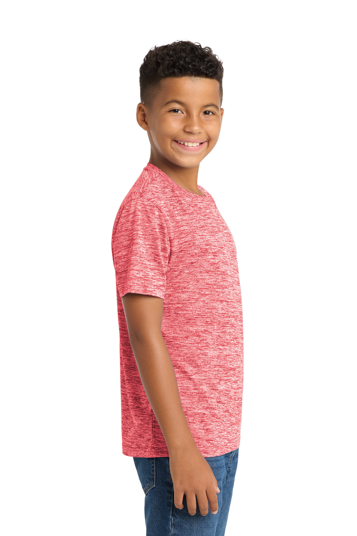 Sport-Tek Youth PosiCharge Electric Heather Tee. YST390 38