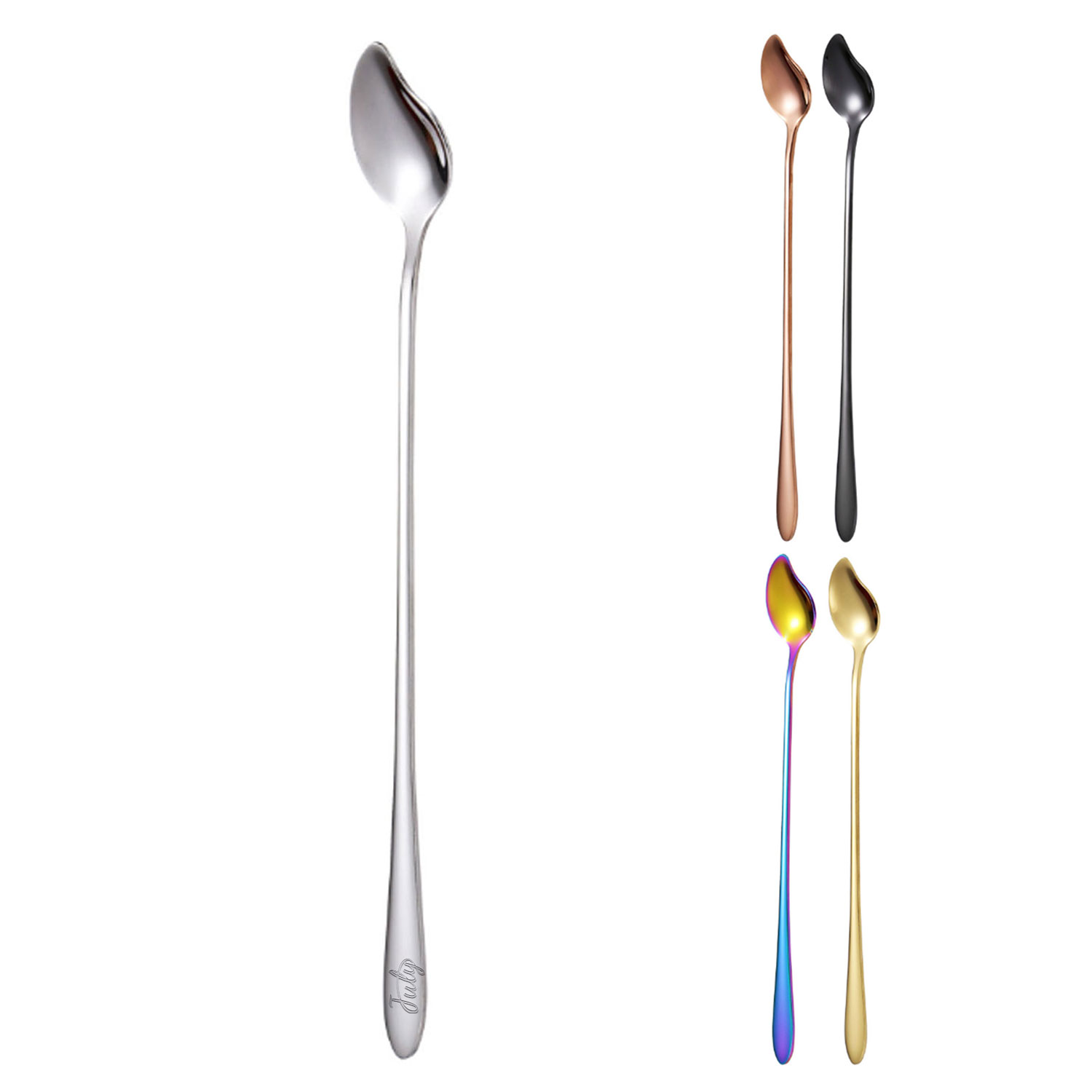 304 stainless steel long-handled small spoons 1