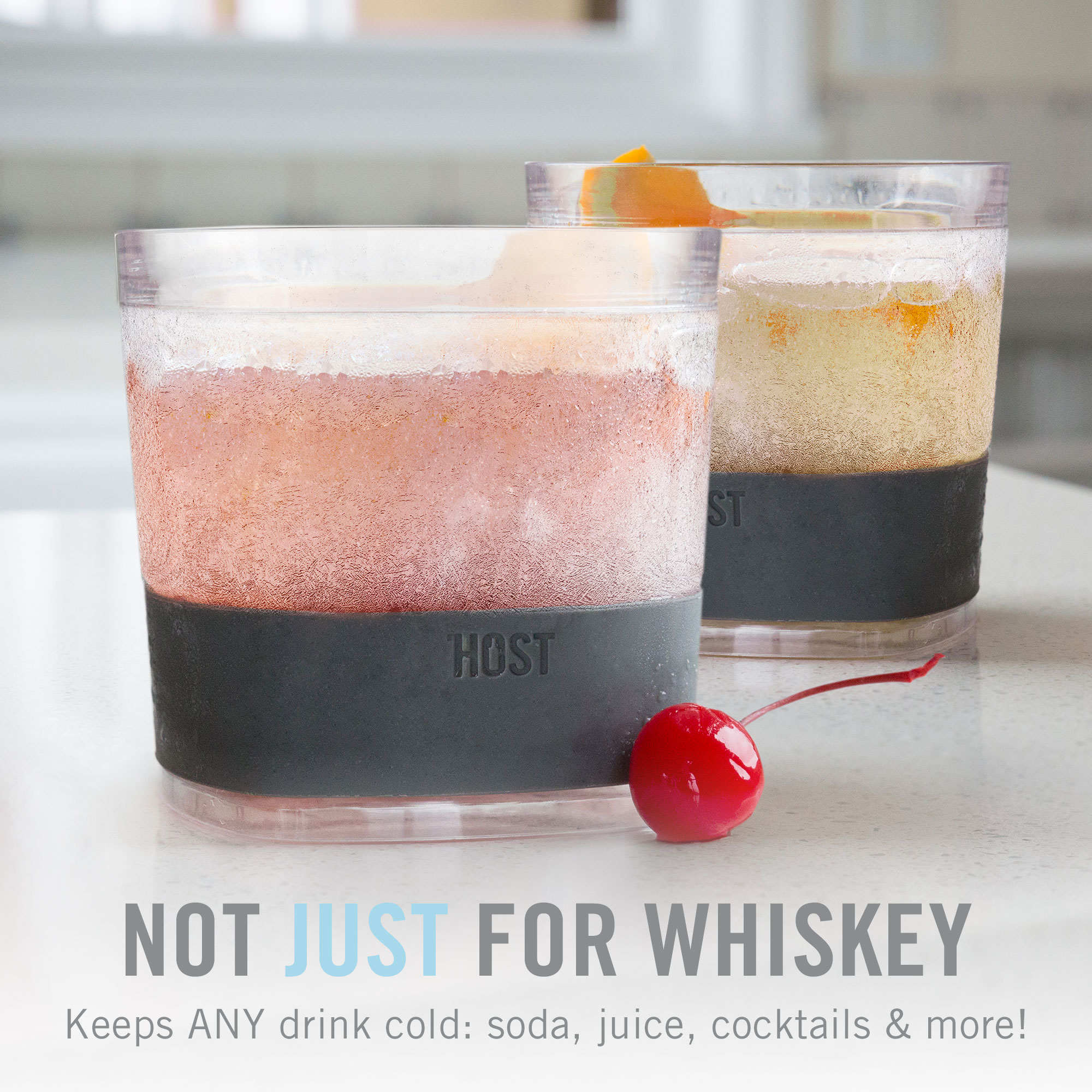 HOST® Clear Whiskey FREEZE™ Cup, set of 2 3