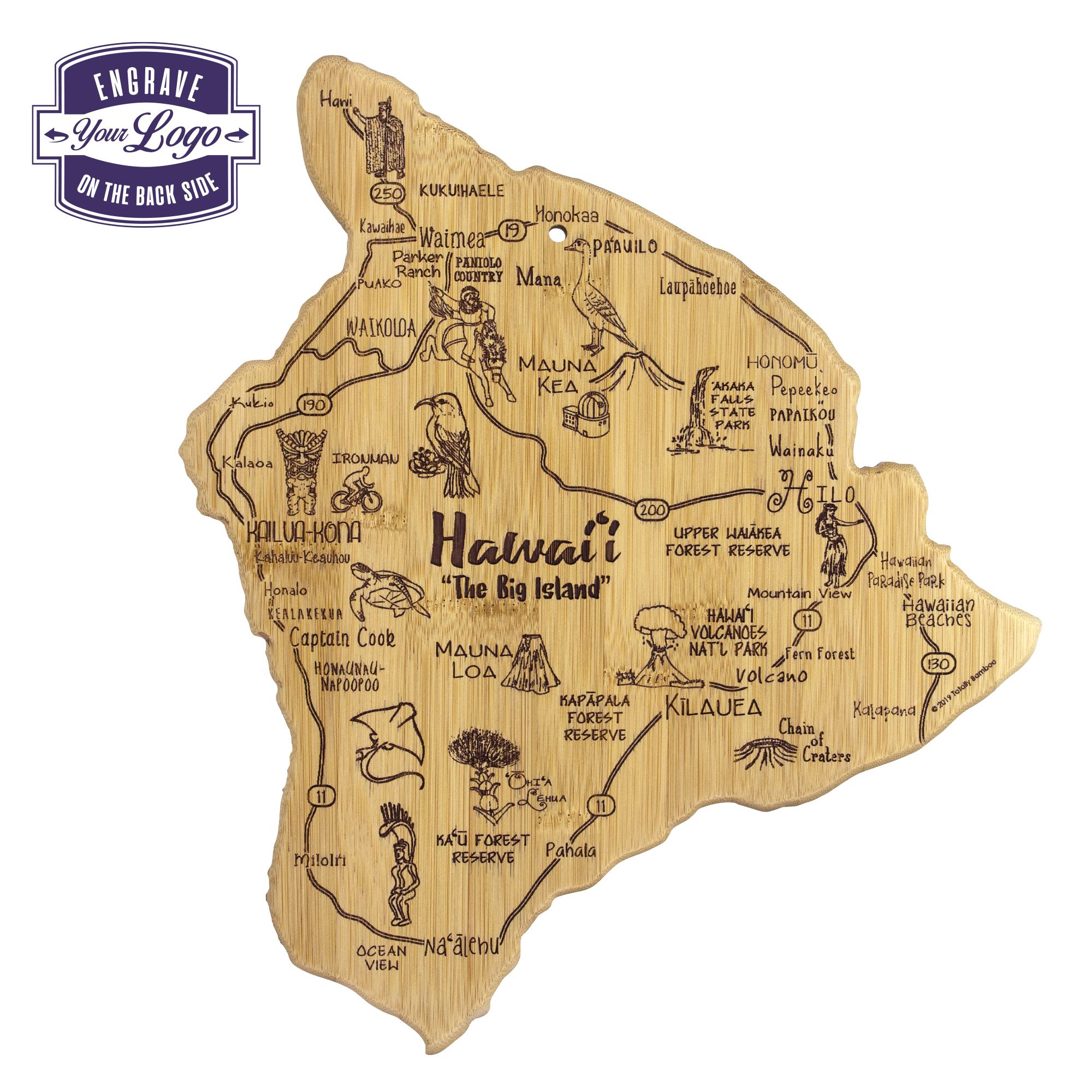 Destination Hawaii Big Island Cutting & Serving Board