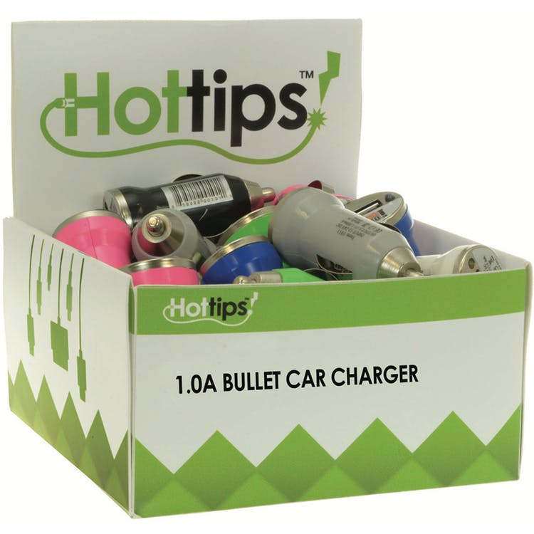 USB Car Chargers - 1.0A Assorted
