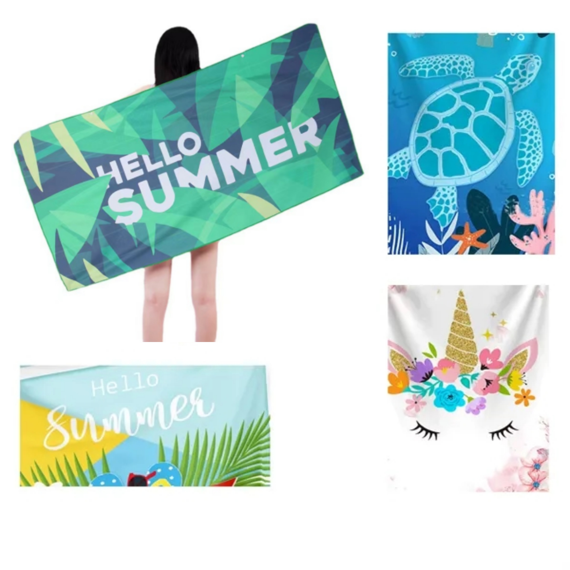MOQ 50 Custom Beach Towel 2