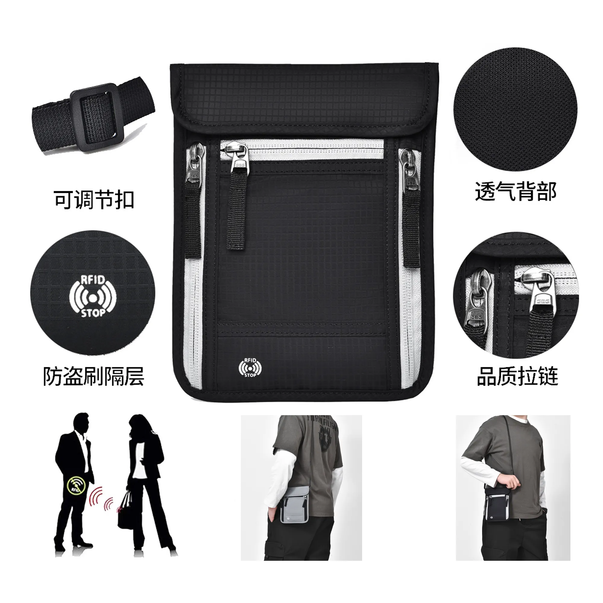 RFID-Blocking Waterproof Multi-Function Document Holder 1
