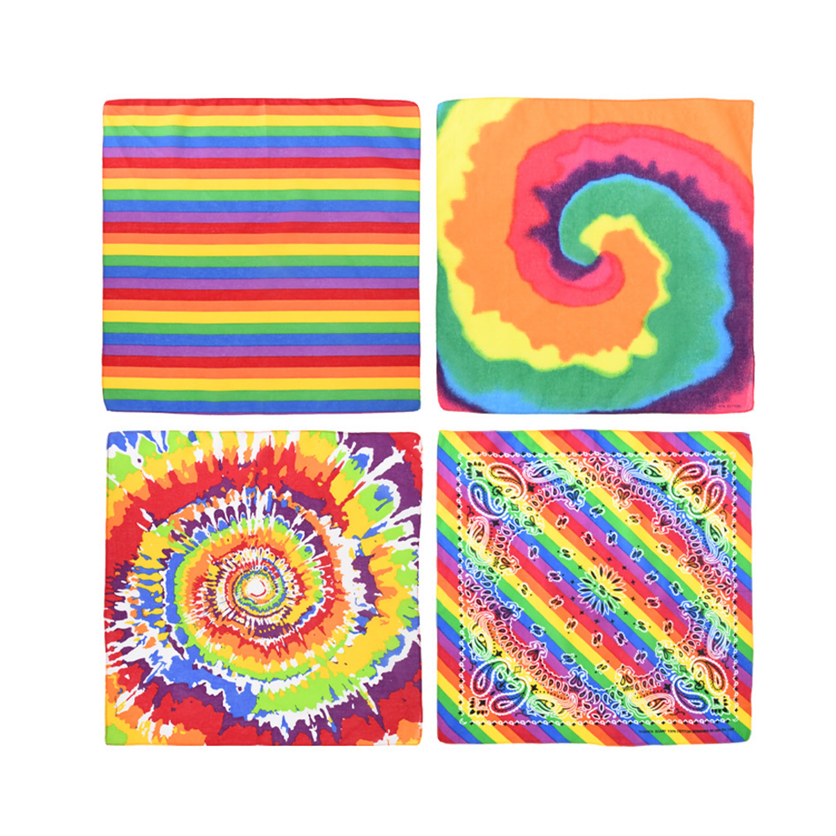 Rainbow Square Bandana (direct import) 2