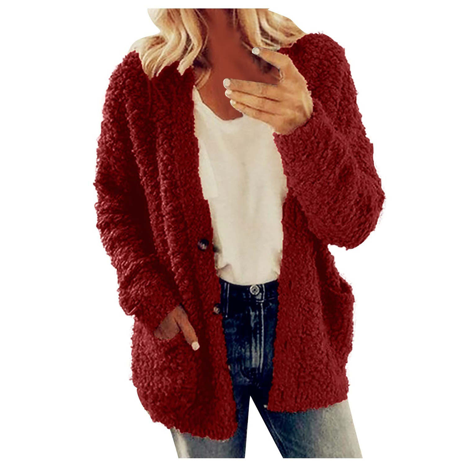 Womens Winter Fashion Lamb Wool Coat 8