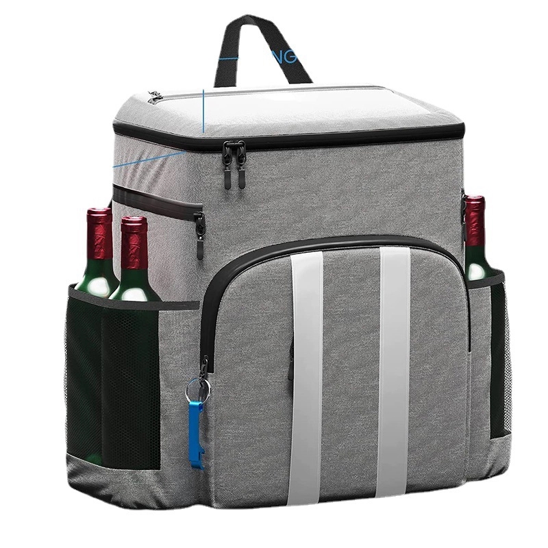 Large Capacity Insulated Backpack with Reflective Strips 4