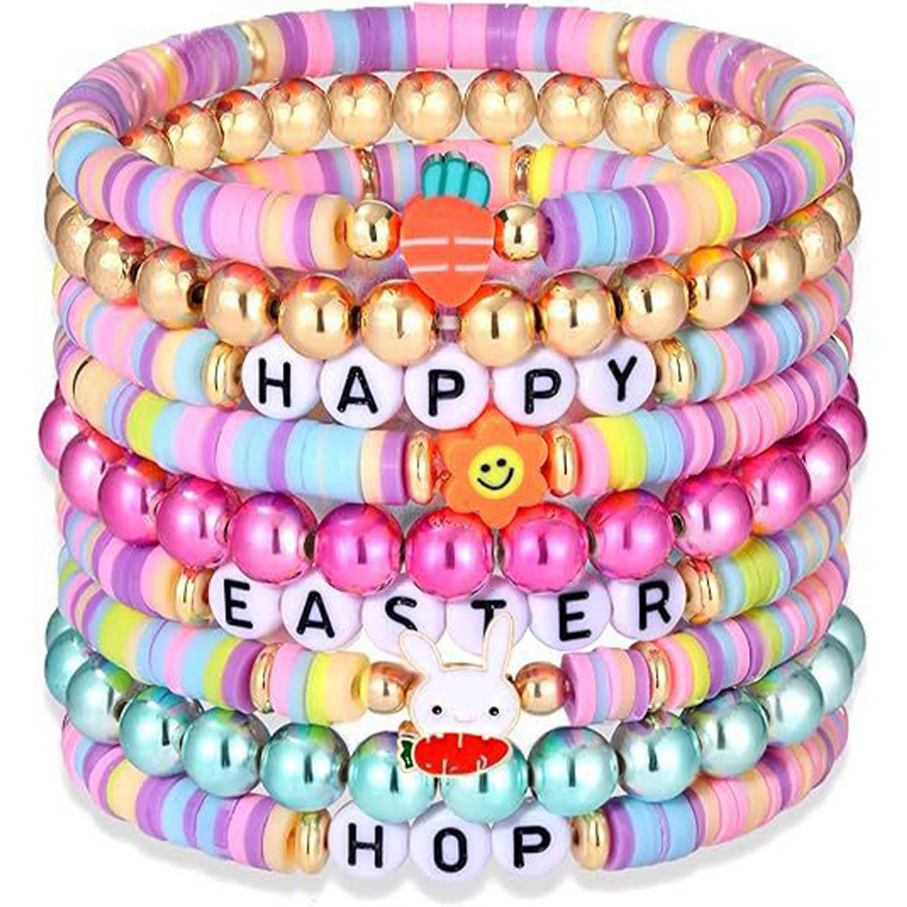 Acrylic Plastic Macaron resurrection rabbit bracelet 5