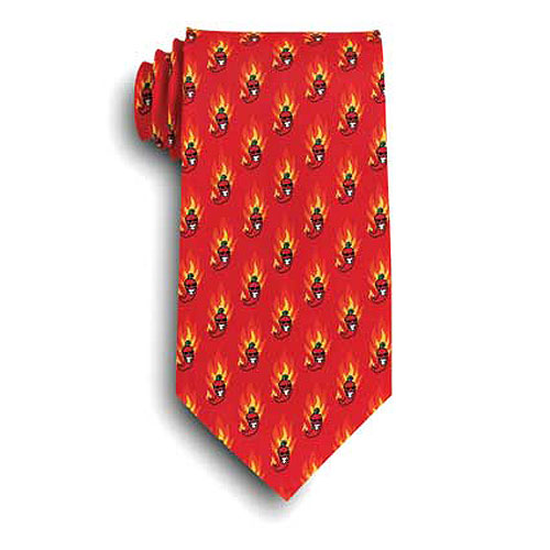 Flaming Chili Pepper Tie 2