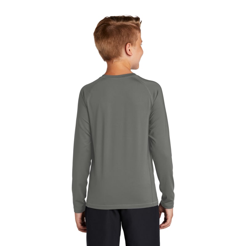 Sport-Tek Youth Long Sleeve Rashguard Tee. 7