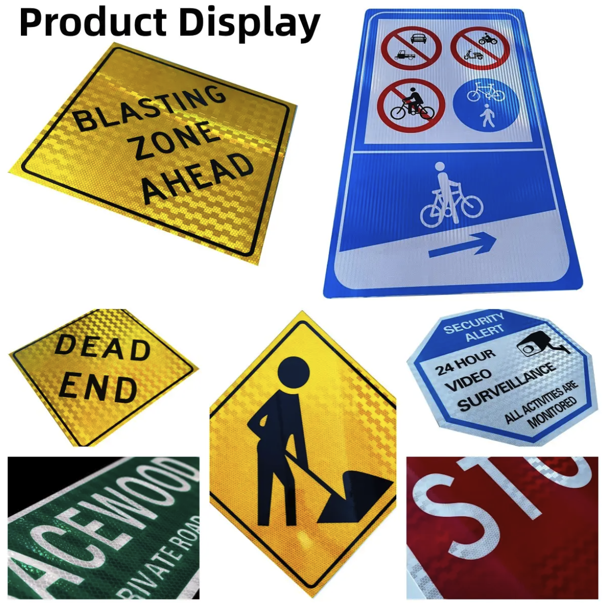 28"Long Post Stake Heavy Duty Alloy ADT Security Yard Sign 3