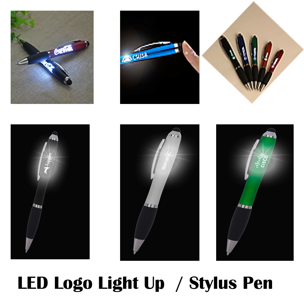 Logo Light UP Stylus Ball Pen 3