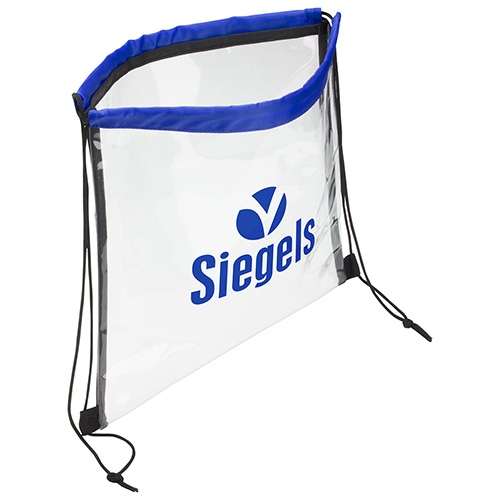 Clear Vinyl Bag with Drawstring 18