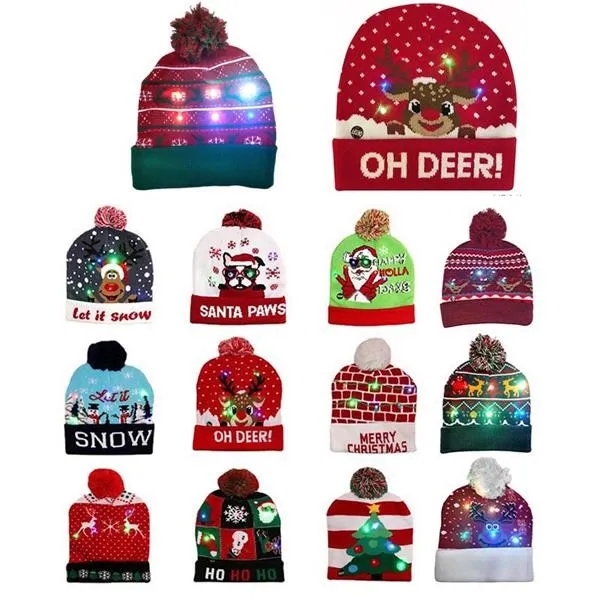 LED Christmas Knitted Hat 5
