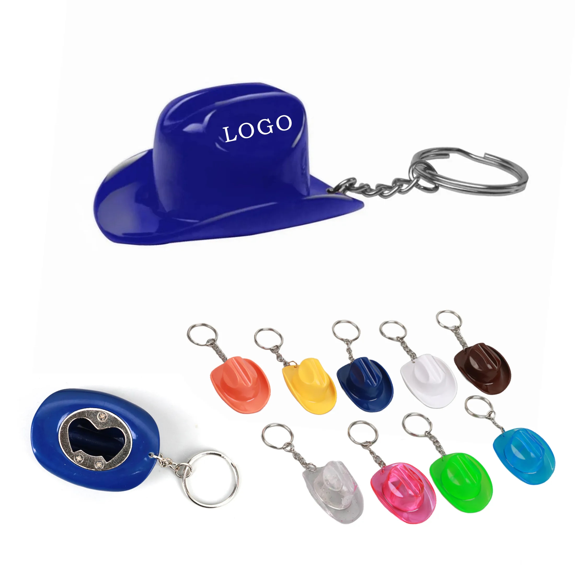 Cowboy Hat Bottle Opener Keychain 1