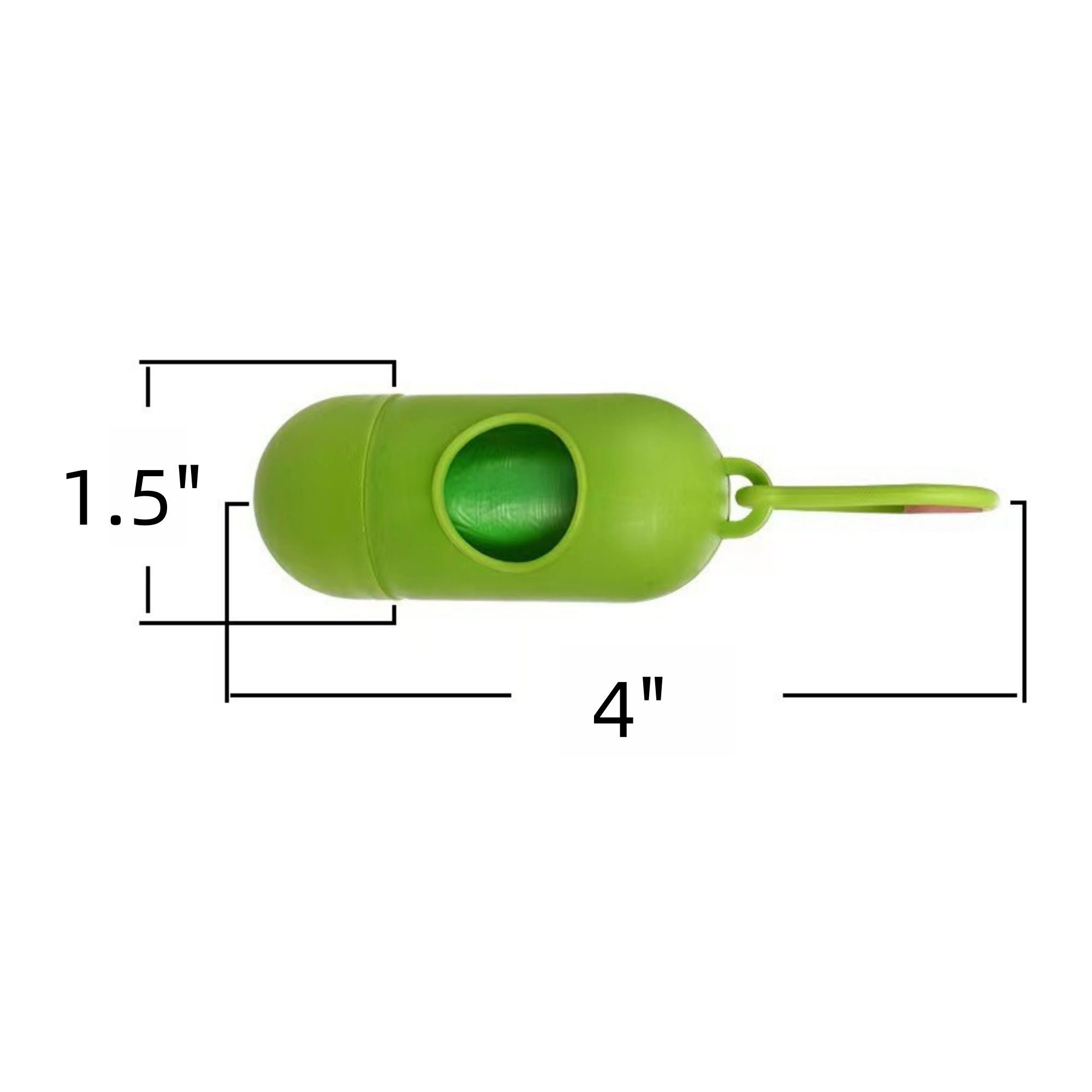 MOQ 10pcs Portable Capsule Pet Garbage Bag With Hook 2